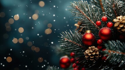 background with christmass decoration