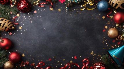 A collection of Christmas and holiday greeting cards with festive elements like snowflakes,