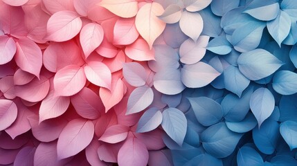 Obraz premium Beautiful Foliage in Pastel Colours. Contemporary Design Background.