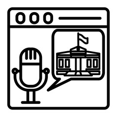 political content icon