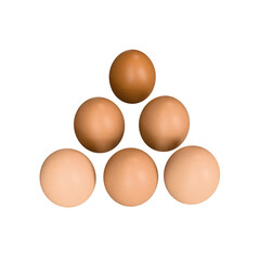 eggs isolated on transparent or white background food egg 3d