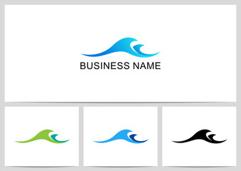 Wave Ocean Water Logo Design