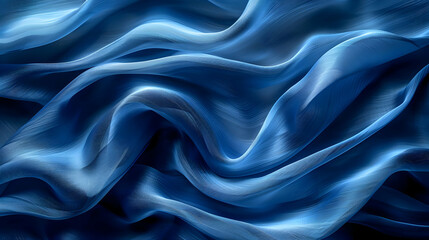 Obraz premium Abstract Blue Wavy Background