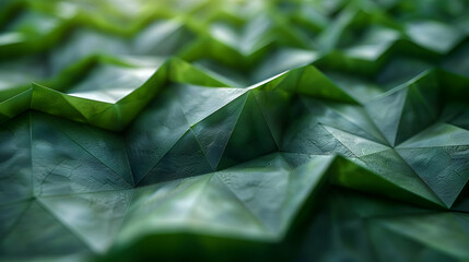 Abstract Green Geometric Shapes Background Animation