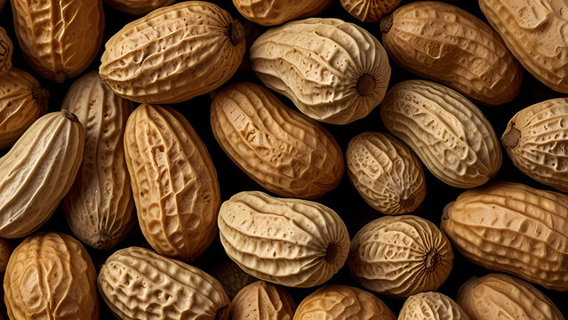 high-resolution, close-up image of a peanut