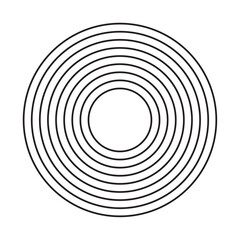 circular waves Geometric Shape style design