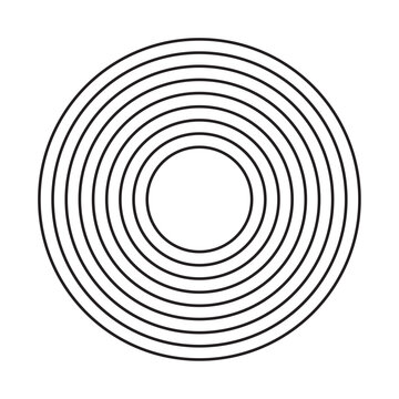 circular waves Geometric Shape style design