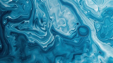 Obraz premium A stunning blue marble featuring unique abstract textures, perfect for elevating any home dcor with elegance.