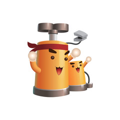 Cartoon pump