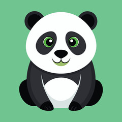 panda vector art design silhouette