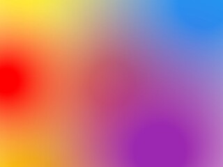 Abstract rainbow colorful smooth bright vibrant gradient color blend background, illustration