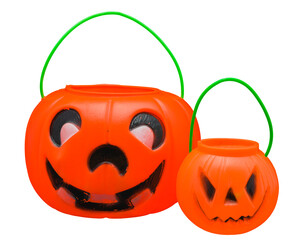 halloween pumpkin candy buckets png