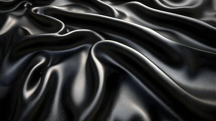 Obraz premium Black Leather Texture: Abstract Background Animation