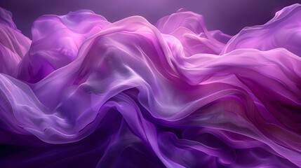 Abstract Purple Fabric Waves Background Animation