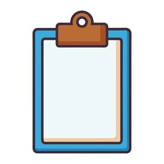 clipboard on white background