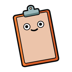 clipboard on white background