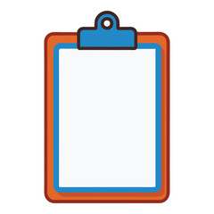 clipboard on white background