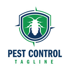 Pest Control Logo Design Template. Bug Killer Logo Business.