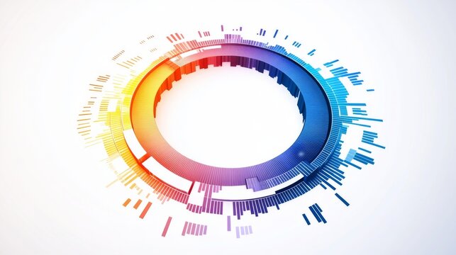 Colorful Circular Infographic Data Chart Design