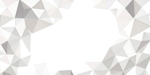 Obraz premium Abstract triangular geometric pattern on white background, simple, modern, graphic