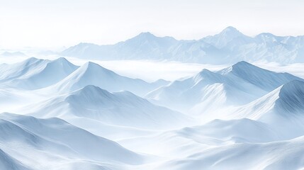 winter mountain nature scenery