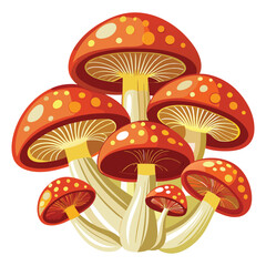 vector mushrooms