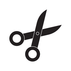 scissors flat icon vector