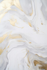Obraz premium Gold and white marbled background texture