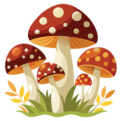 vector mushrooms