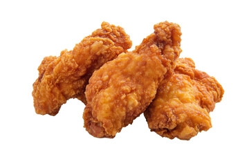 Fried Chicken hot crispy strips, Isolated transparent background
