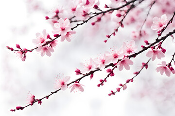 pink cherry blossom, cherry blossom in spring