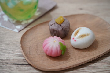 和菓子3種