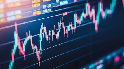 charts and graphs with statistics to innovative analyze business potential and forecast future development of companies growth.