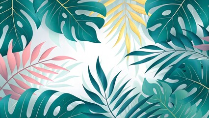 seamless pattern with leaves
