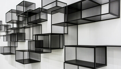 Fototapeta premium Minimalist and unique interior design in the house