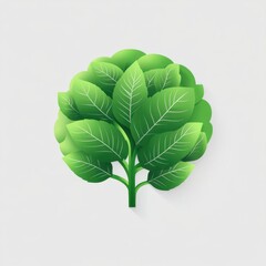 A vibrant, green leaf cluster representing nature and freshness, perfect for organic and eco-friendly designs.
