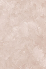 Painted beige grungy background or texture, plaster, part of the wall, abstract wallpaper for design