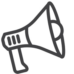 Simple telecom outline icon on white background