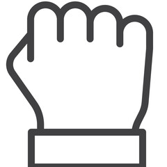 Simple winner outline icon on white background