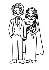 Cute wedding ornament