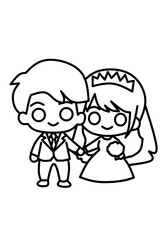 Cute wedding ornament