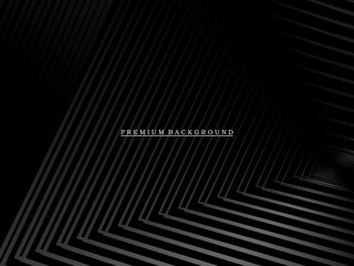 Grey line on black. Minimal design. Cover design template, business flyer layout, wallpaper.