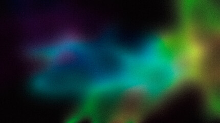 Grainy gradient abstract background, color blending effect, aesthetic texture. Blue green orange purple black color noisy gradient vibrant colors flow shaped background