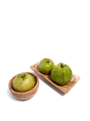 Fresh Guava fruit on isolated white background