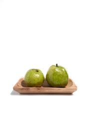 Fresh Guava fruit on isolated white background