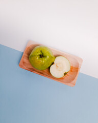 Fresh Guava fruit with sliced on colorful background