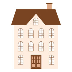 house flat design illustration