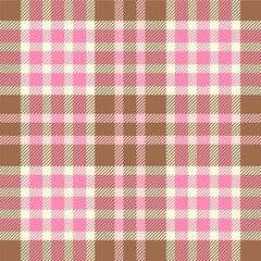 Pink Plaid Seamless Pattern Design Template