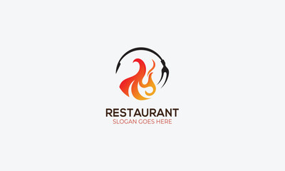 Obraz premium Restaurant logo design vector template