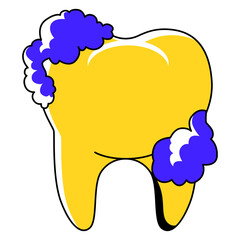 Brushing Tooth Illustration